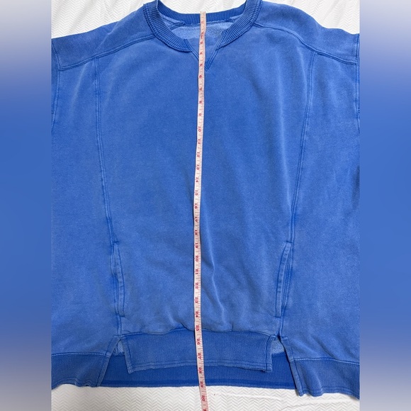 We the Free Free People Camden Cozy Super Oversized Sweatshirt In Blue - Picture 8 of 12